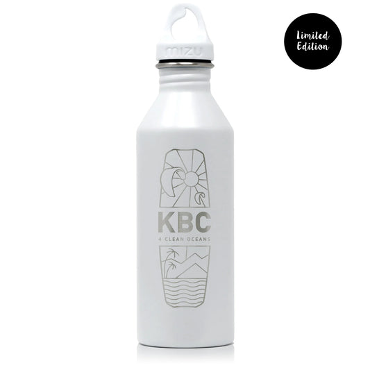 KBC Water Bottle 4CLEAN OCEANS [Design: BOARD] White (LASER ETCHING) 780 ml