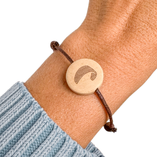 KBC Armband mit Holz Logo